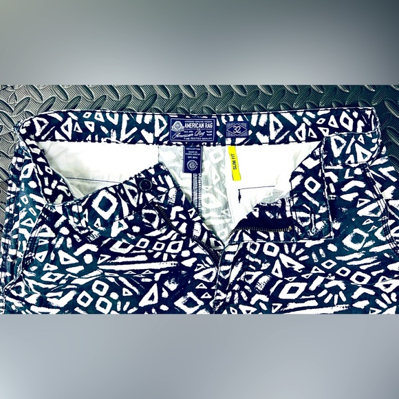 AMERICAN RAG Swim Trunks for Mens. Size 32W, Color Black/White. - Picture 2 of 2